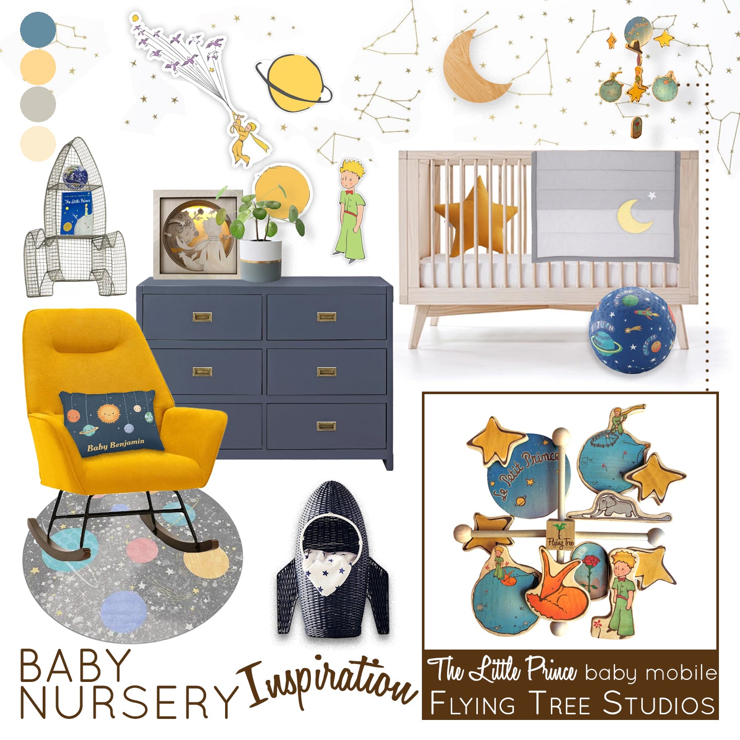 Le Petit Prince (The Little Prince) Baby Nursery Inspiration – Flying ...