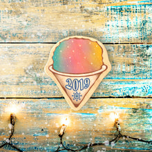 Load image into Gallery viewer, rainbow shave ice personalized ornament
