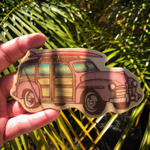 Load image into Gallery viewer, Vintage Woody Surf Car Pink Baby Mobile