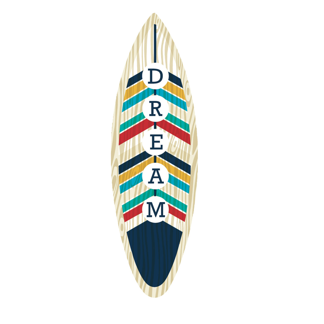 Mini Wooden Surfboard - 