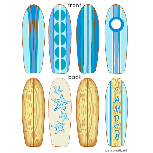 Baby Crib Mobile, Nautical Baby Nursery Mobile, Wooden Surfboard Baby Mobile, Best Baby Crib Mobile for a Surf or Beach Themed Baby Room