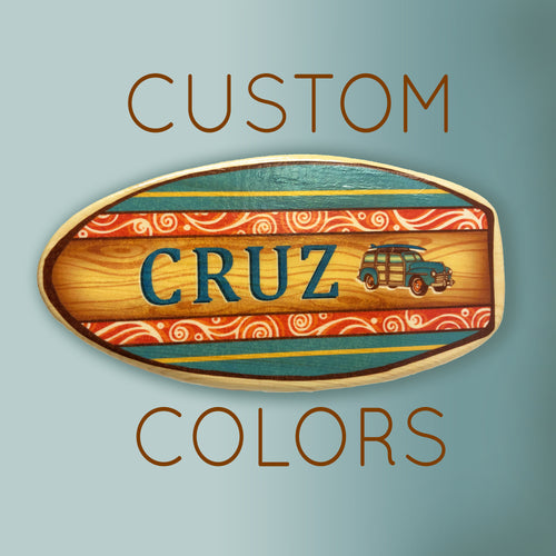 customized surfboard artwork