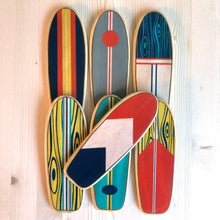 Load image into Gallery viewer, Baby Crib Mobile, Nautical Baby Nursery Mobile, Wooden Surfboard Baby Mobile, Best Baby Crib Mobile for a Surf or Beach Themed Baby Room
