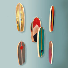 Load image into Gallery viewer, Baby Crib Mobile, Nautical Baby Nursery Mobile, Wooden Surfboard Baby Mobile, Best Baby Crib Mobile for a Surf or Beach Themed Baby Room
