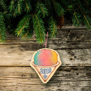 shave ice christmas tree ornament
